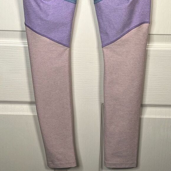 Outdoor Voices 7/8 Spring Tri Colored Leggings Pastel Lilac Lavender Dahlia Athl - Picture 9 of 10